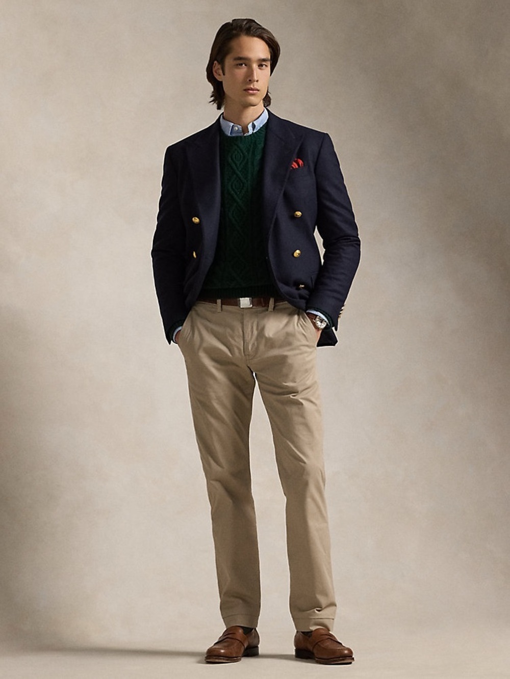 Polo by Ralph Lauren Men’s Khaki Chino Pants in Tan